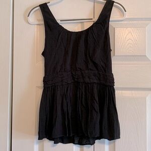 The Addison story, black sleeveless blouse, size small, EUC